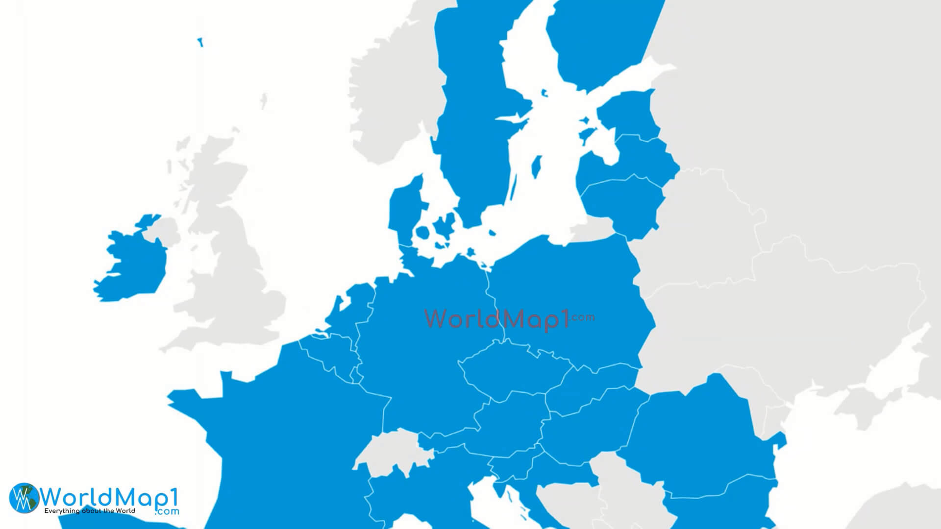 European Union members map