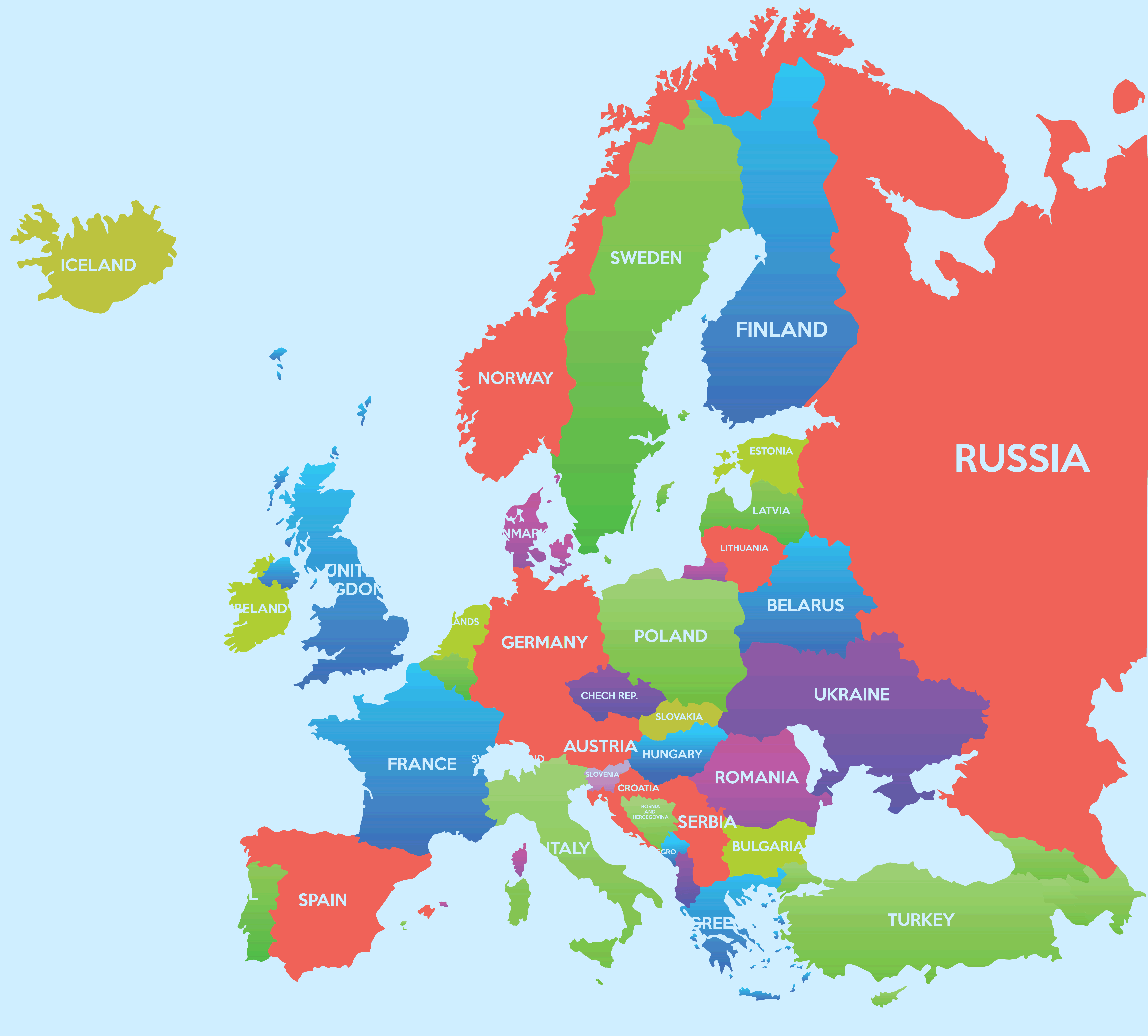 Eastern Europe map
