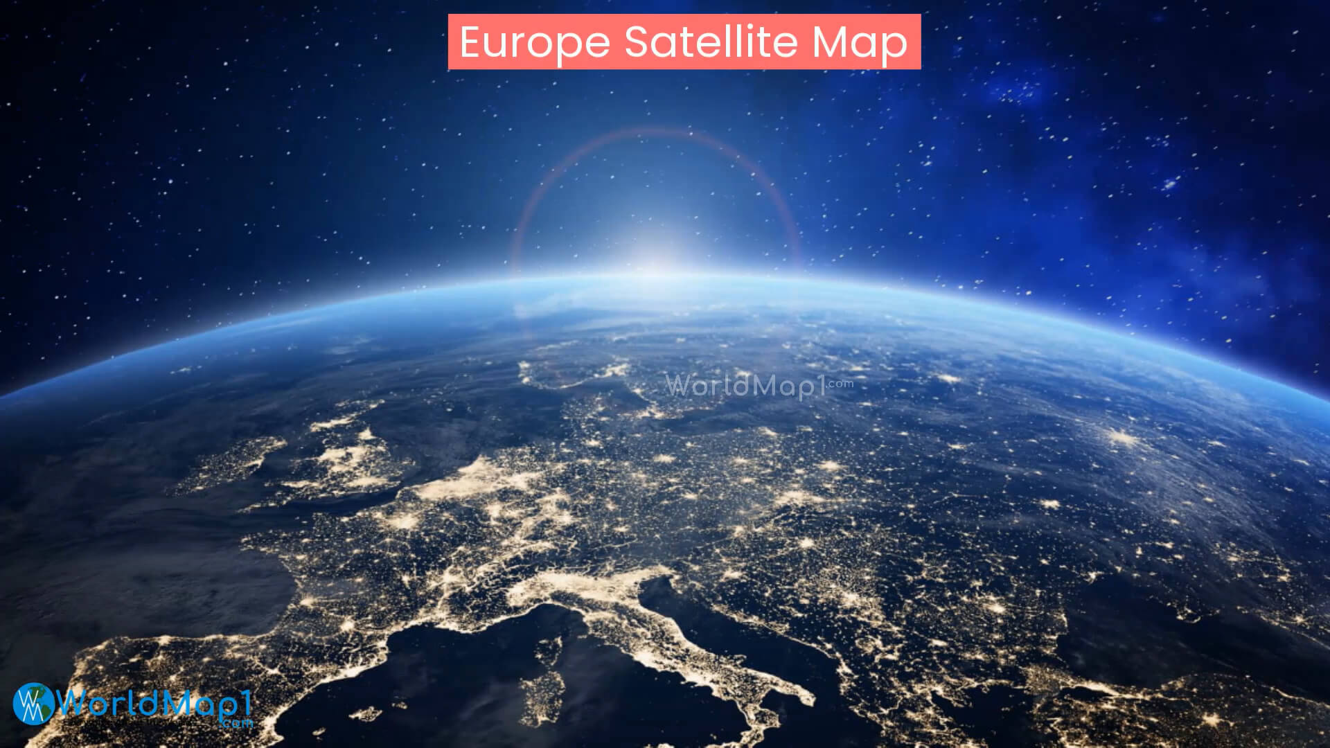 Europe satellite maps