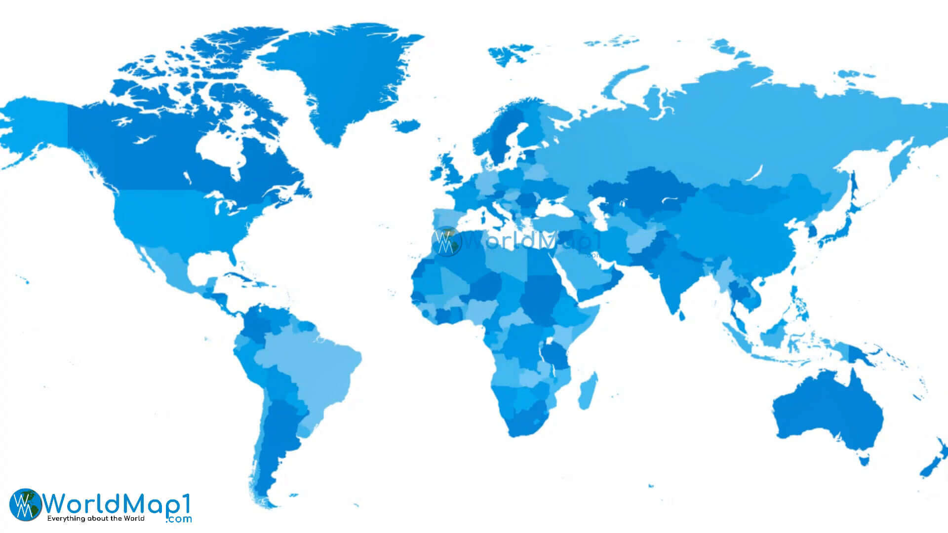 World Countries blank map