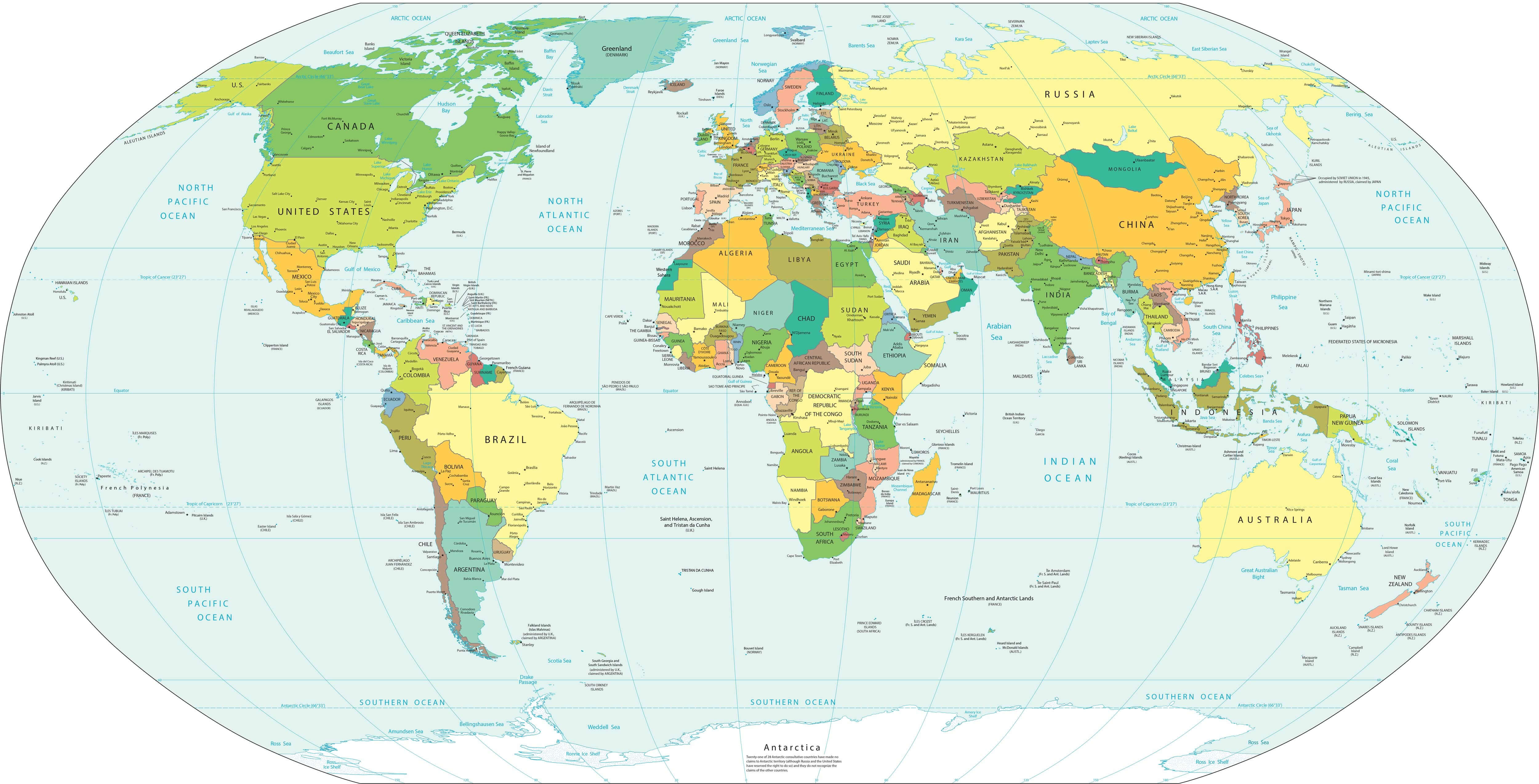 World Political Countries Map