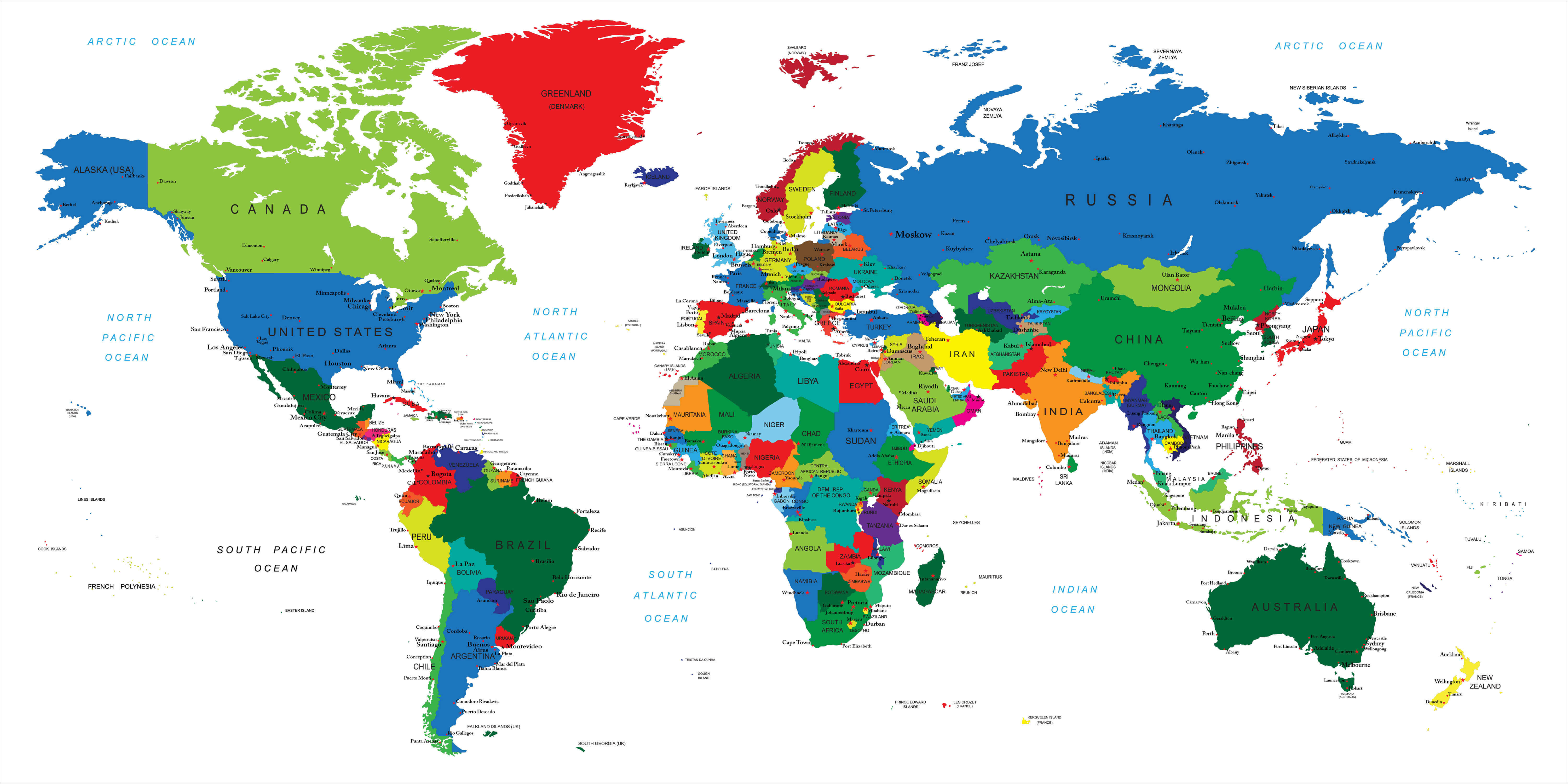 Politics map of the World