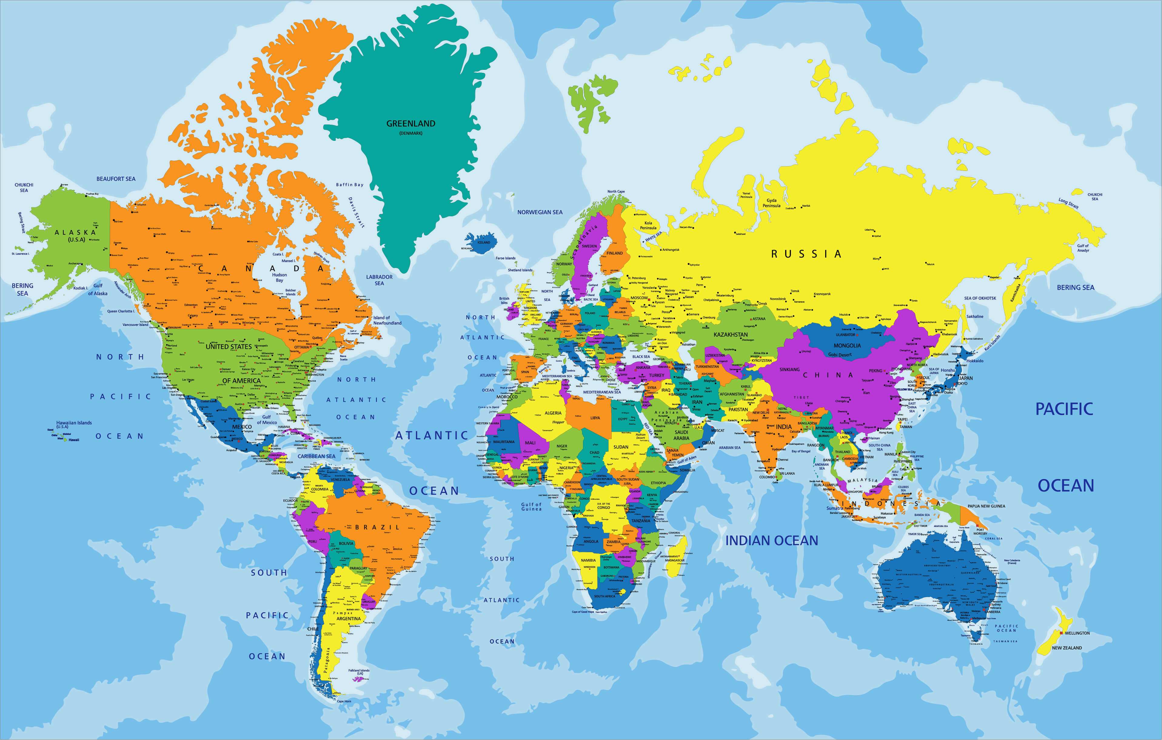 World Maps – Political, Physical, Satellite, Time Zones & Printable Maps 18 World Countries Political Map