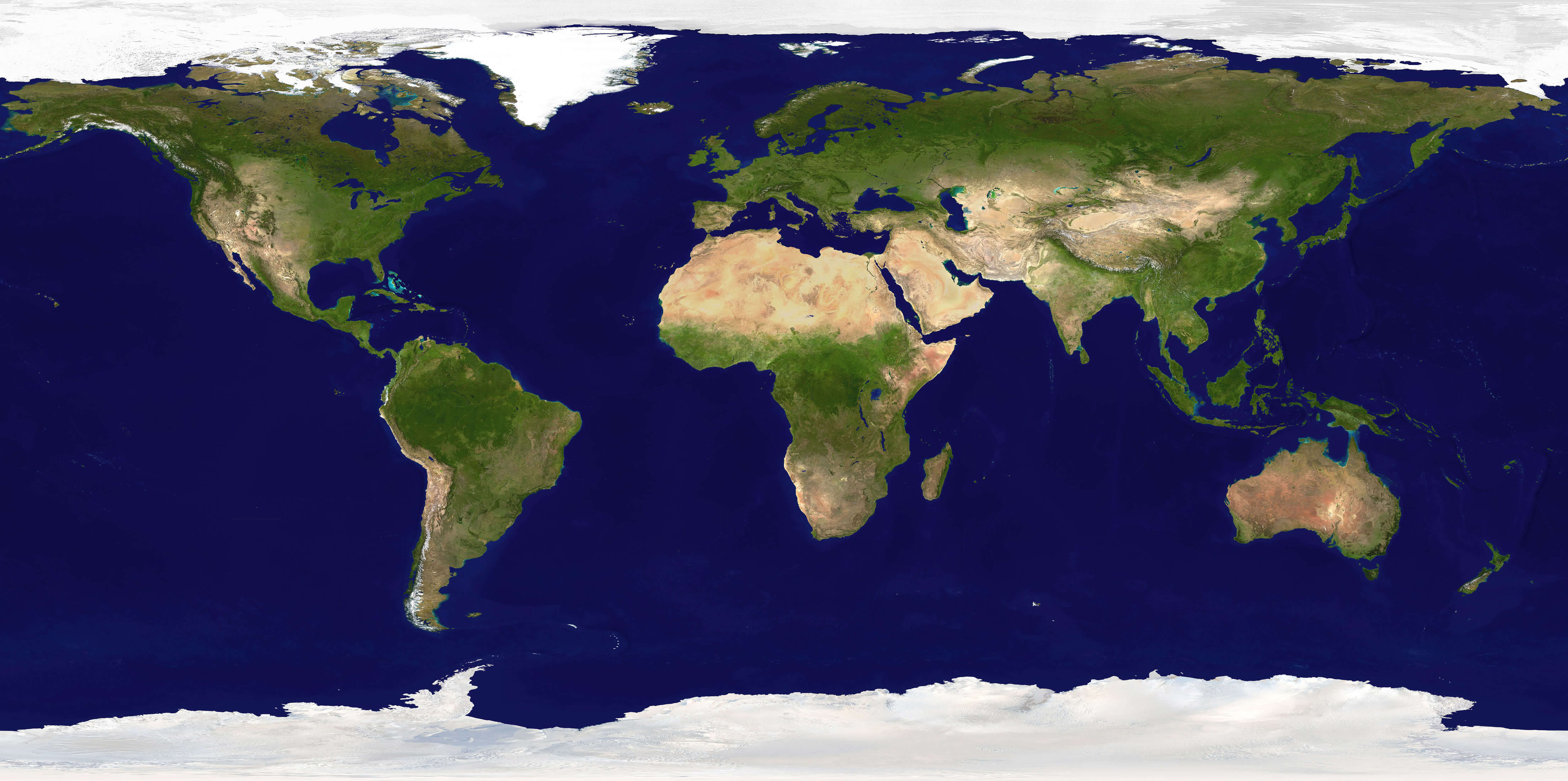 Printable Earth satellite map