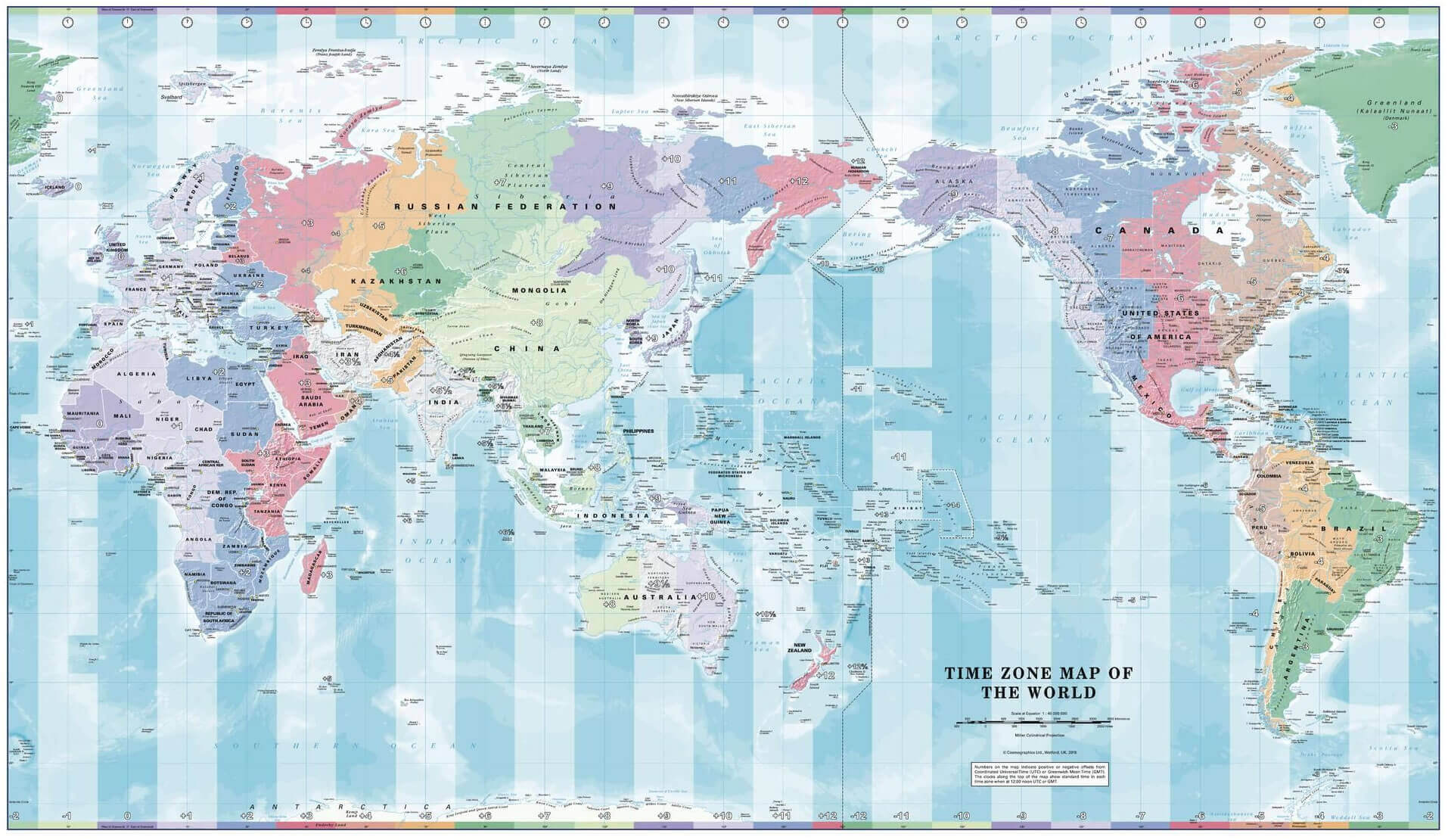 World Maps – Political, Physical, Satellite, Time Zones & Printable Maps 33 World time zones with countries