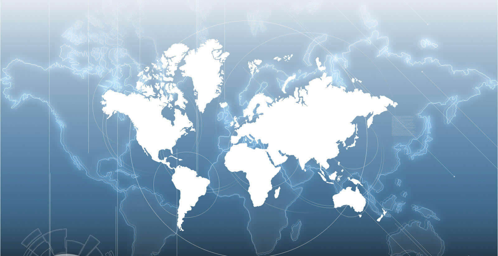 World white blank wallpaper map